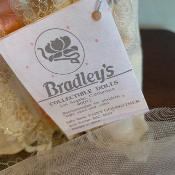 BRADLEYS DOLLS LIMITED EDITION VINTAGE NIB BEAUTIFUL PORCELAIN FAIRY GODMOTHER - Picture 3 of 10